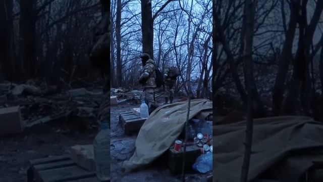 Спецназ Ахмат Рус на боевой позиции.
зима без снега