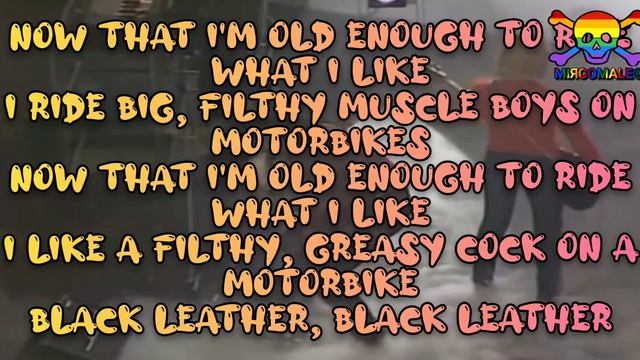 PETE BURNS - BLACK LEATHER - LYRICS смотреть онлайн