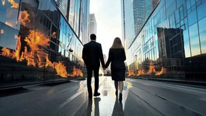 Город из стекла.
Клип создан при помощи ИИ-инструментов.
Текст сочинен 24.09.2024.