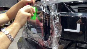 Оклейка передней части «зоны риска» защитной пленкой