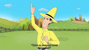 Curious George - 345 - Mule Feathers (Learn English Language with subtitles)