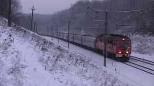 ТЭП70БС-003 Санкт-Петербург - Калининград / TEP70BS-003 Saint Petersburg - Kaliningrad