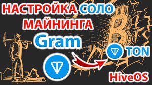 ⚡️ Майним Gram (GRAM) без пула и оплаты комиссии пулу в HiveOS на Nvidia и AMD картах!