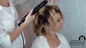 Объемная укладка утюжком.Прическа. Урок№194