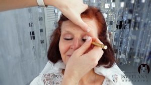 Лифтинг макияж.Макияж преображение после 60-65 лет. Урок№204