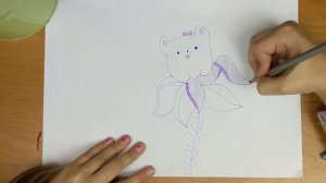 Як намалювати квітку / Как нарисовать цветок / How to draw a flower