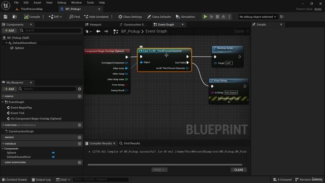 11 - Adding functionality to our Blueprint. 2D ACTION PLATFORMER by Cobra Code