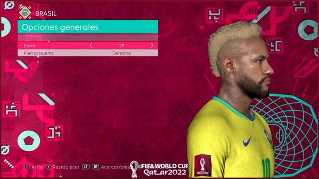 PES 2017 - NEYMAR JR FACE WORLD CUP
