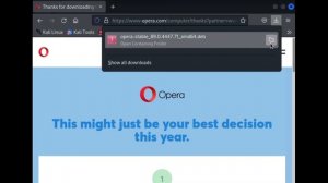 Kali Linux Opera Kurulumu - Kali Opera Installation