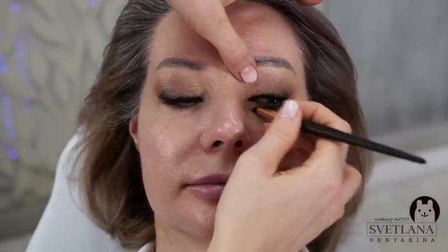 Лифтинг макияж.Макияж преображение после50-60 лет.Урок№203