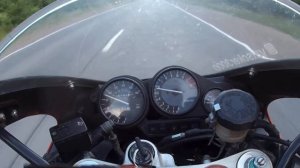 Одиночный осторожный прохват до кореша. Yamaha yzf1000r.