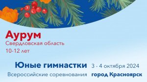 Аурум, соревнования "Юные гимнастки" 2024, Красноярск