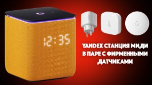 Яндекс Станция Миди + розетки Yandex + Matter + датчик влажности + датчик протечки | SYSPROF.RU