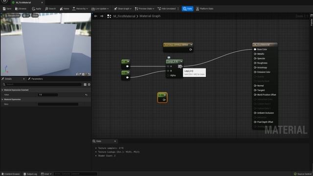 06. How to use lerp. ONE COURSE SOLUTION FOR MATERIAL Unreal Engine 5