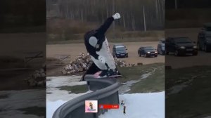 He covered his face,snowboarding, ♂️extreme sports, extreme stunts♀️[Motors]