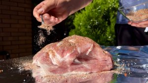 МЯСО 3КГ ЗАПЕЧЕННОЕ ОДНИМ БОЛЬШИМ КУСКОМ В УГЛЯХ