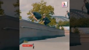 looked great together, extreme, extreme sports, top parkour, best parkour♀️[Motors]