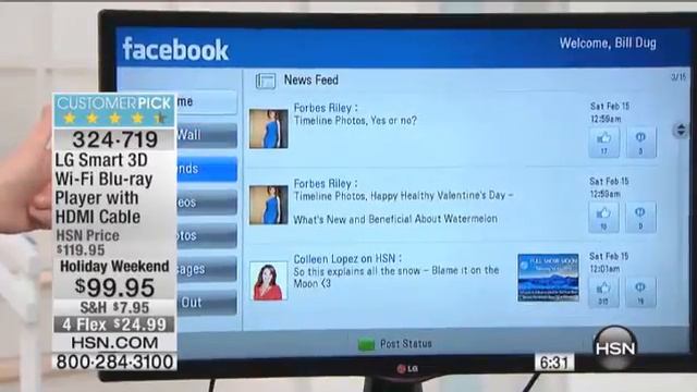 LG Smart 3D WiFi Bluray Player with HDMI Cable смотреть онлайн