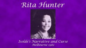 Rita Hunter sings Isolde's Narrative & Curse #ritahunter #soprano #dramaticsoprano #opera #wagner