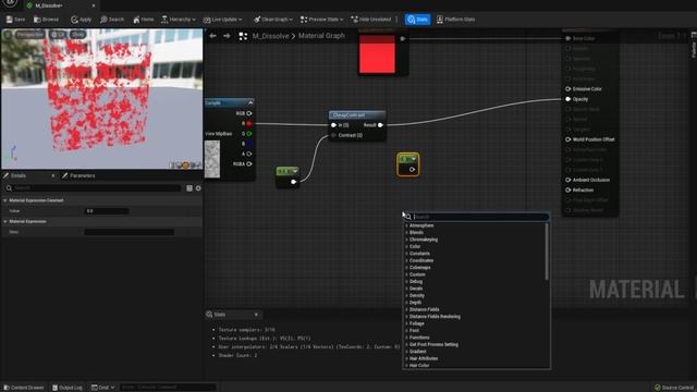 18. Dissolve Material. ONE COURSE SOLUTION FOR MATERIAL Unreal Engine 5