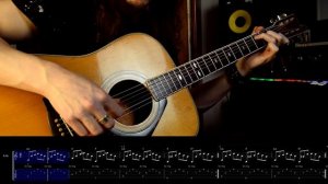 Перебор 6-ка на примере The Animals - The House of the Rising Sun. Перебор Б32123 + Табы