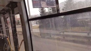 Поездка на троллейбусе БКМ гармошка борт 2440 маршут 22 + рабочий информатор