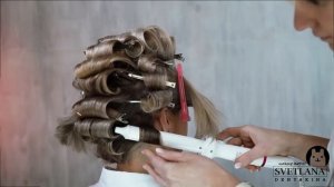 Укладка волос в стиле Мэрилин Монро.