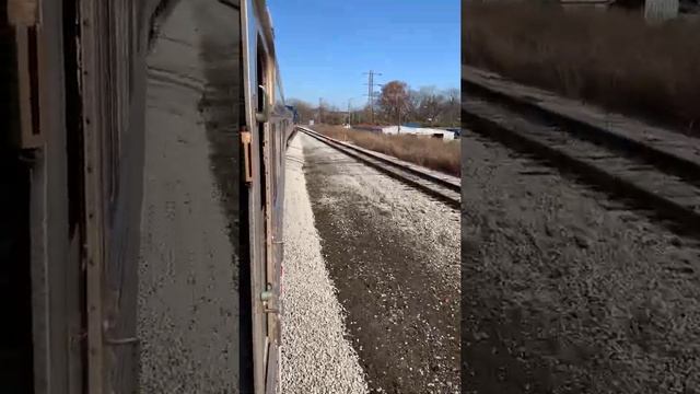 TCRM Excursion train passing switch before railway crossing