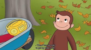 Curious George - 285 -  Leaf Raker (Learn English Language with subtitles)