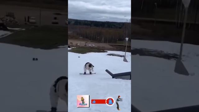 Cool he did, snowboarding, extreme sports, extreme, tricks♀️[Motors]