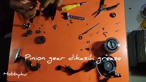 belajar bongkar dan perawatan reel Okuma Epixor XT 55S