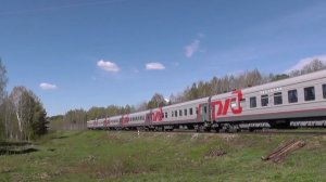 Тепловоз ТЭП70БС-193 с поездом пасхального фестиваля