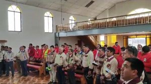 Concentración de Hermanos Ciclistas en Iglesia Evangélica Pentecostal Puerto San Antonio, Chile.