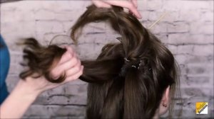 Прическа высокий пучок урок №32 _ Wedding hairstyle