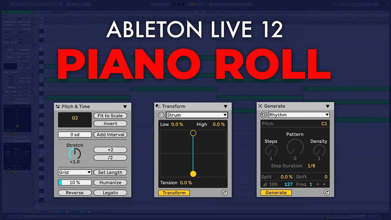 Ableton Live 12: How to Use Piano Roll New Features Revealed