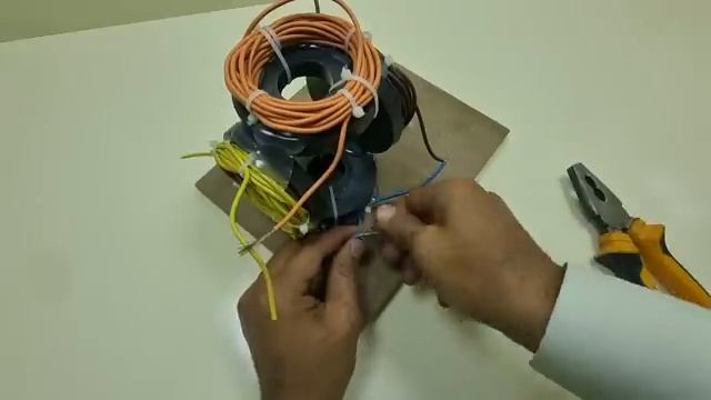 I make 220v 8000w electric generator from pvc copper wire use new technique 😎