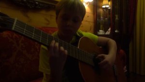 Болеро, исполнение на классической гитаре