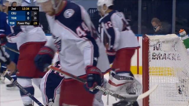 Joonas Korpisalo Huge Penalty Kill Save on Auston Matthews (Aug. 2, 2020) (Qualifying Round Game 1) смотреть онлайн