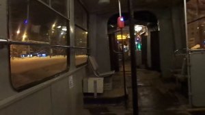 Трамвай в возрасте. Трамвай Санкт-Петербурга 9-86: ЛВС-86К б.3018 по №38 (28.01.19)