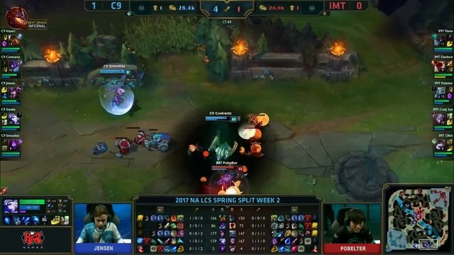 Immortals vs Cloud 9 Game 2 | S7 NA LCS Spring 2017 Week 2 Day 2 | IMT vs C9 G2 W2D2 смотреть онлайн