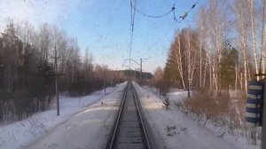Алапаевск - Егоршино. Вид из окна последнего вагона. Часть 1