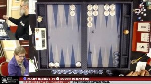 Ohio State Backgammon 2019 - Open Conso Finals - Mary Hickey vs Scott Johnston