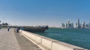 Набережная Доха Катар 2024 Октябрь прогулка выходной