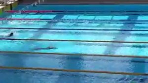 Девочки плавают баттерфляем