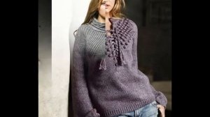 Свитер крючком для женщин