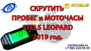 Скрутить пробег на квадроцикле Stels Leopard. Корректировка пробега на квадроциклах STELS