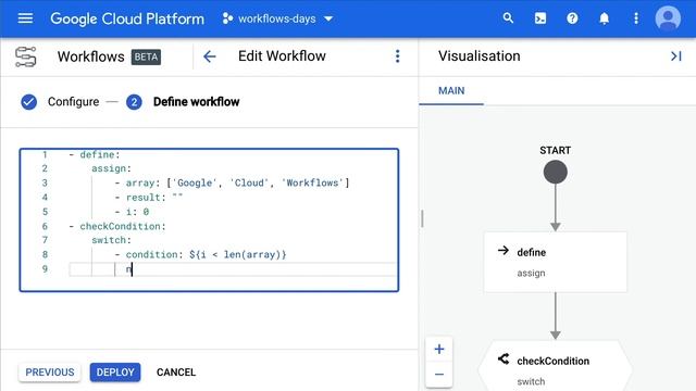 Day #12 with Cloud Workflows: loops and iterations