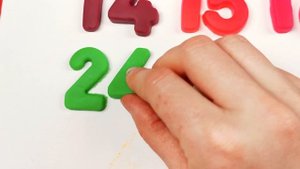 Цифры из Пластилина. Учимся Считать до 50. Учиться весело! Развивашки для малышей.