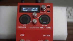 Metal drum loop sounds on Boss RC-10R pedal