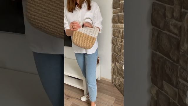 Сумка из джута и хлопка смотреть онлайн